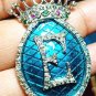 Rose Cut Diamond 2.18ct Silver Enamel Multi Gemstone Brooch Handmade Pin