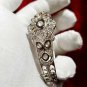 Rosecut Diamond Polki Silver Bracelet, Diamond Bracelet, Woman's Bracelet