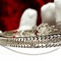 Rosecut Diamond Polki Silver Bracelet, Diamond Bracelet, Woman's Bracelet