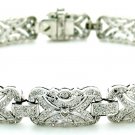 Cubic Zircon 925 Silver Bracelet Gift For Woman Silver Party Wear Bracelet