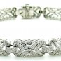Cubic Zircon 925 Silver Bracelet Gift For Woman Silver Party Wear Bracelet