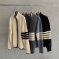 Lightly Mature Turtleneck Cardigan Trendy Stand Collar Sweater