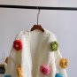 Women's Three-dimensional Flower Sweater Cardigan