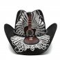Retro Punk Guitar Skull Beauty Straw Cowboy Hat Sun Protection Sunshade