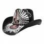 Retro Punk Guitar Skull Beauty Straw Cowboy Hat Sun Protection Sunshade
