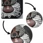 Retro Punk Guitar Skull Beauty Straw Cowboy Hat Sun Protection Sunshade