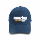 "Amazing Dad" Embroidered Blue Baseball Cap