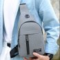Chest Bag Fashion New Solid Color Grey Men Chest Bag Outdoor Casual Fashion One Shoulder Crossbody