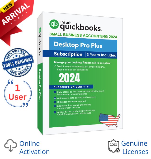 Quickbooks Desktop ProPlus 2024 Original License US Version 1 User