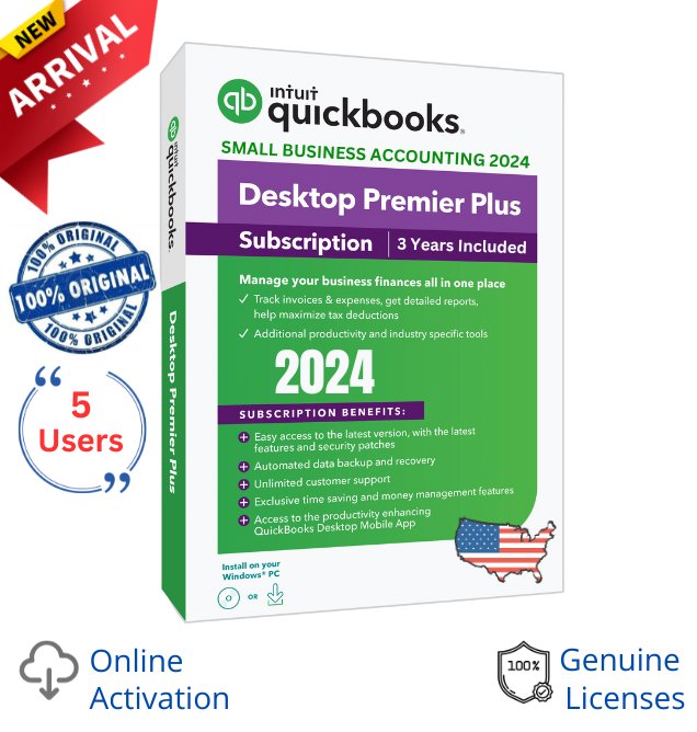 Quickbooks Desktop Premier Plus 2024 Original 3Year Subscription