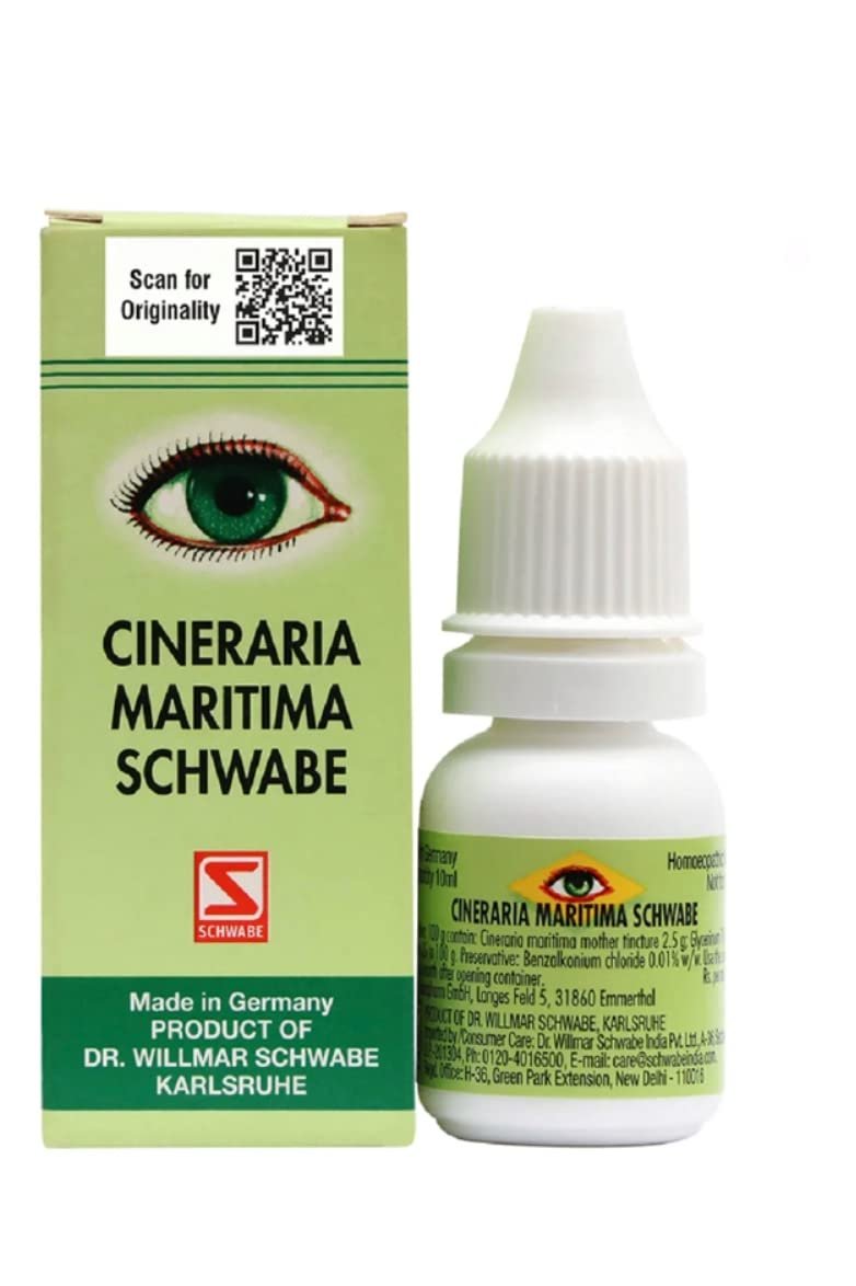 Willmar Schwabe Cineraria Maritma Eye Drops (Alcohol Free) - Set Of 2