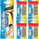 Gillette Guard Cartridge Single Blade With Razor (25Cartridge + 1 Razor Handle) Pack of 26 Items