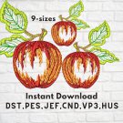 Fresh and Funky: Cool Apple Embroidery Design for Trendy Stitching! (9 sizes)