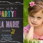 Birthday Invitations, Personalized INVITATIONS, Birthday Invite Qty 10 Printed w/ Envelopes