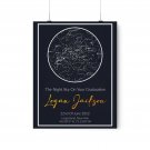 Graduation Star map, Custom Night sky - Graduation Gift Star Map