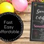 Birthday Invites| Printable Personalized | Invitation DIGITAL | Sweet 15 Invites