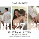 Save The Date Photo Card, Engagement Photo Card DIGITAL DELIVERY, DIY PRINT