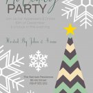 Holiday Party Invitation, Christmas Dinner Cocktail Invite DIGITAL DELIVERY