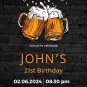 Birthday Invitations Printed Personalized INVITATIONS, Customized Invites Qty 10