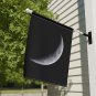 Moon Decorative Flag, Moon Outdoor Flag, Crescent Moon Flag, Moon House Flag