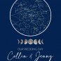 Star Map Personalized Poster Print, Star Map Custom Print, Star Map Gift