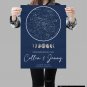 Star Map Personalized Poster Print, Star Map Custom Print, Star Map Gift