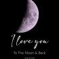 Moon Poster Personalized Poster Print, Half Moon, Gift, Moon Maps, Moon Phases