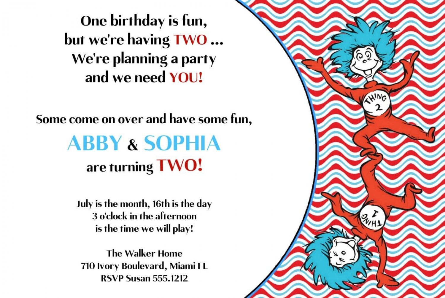 Birthday Invitations | Printable Personalized | Invitation DIGITAL | Dr ...