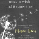 Baby Shower | Printable Personalized | Invitation DIGITAL | We Made A Wish