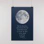 Moon Poster Print, Full Moon Posters, Moon quote Print, Tell me the story