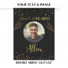 50th Birthday Flag | Birthday Flags | Banners | Personalized | Double Sided