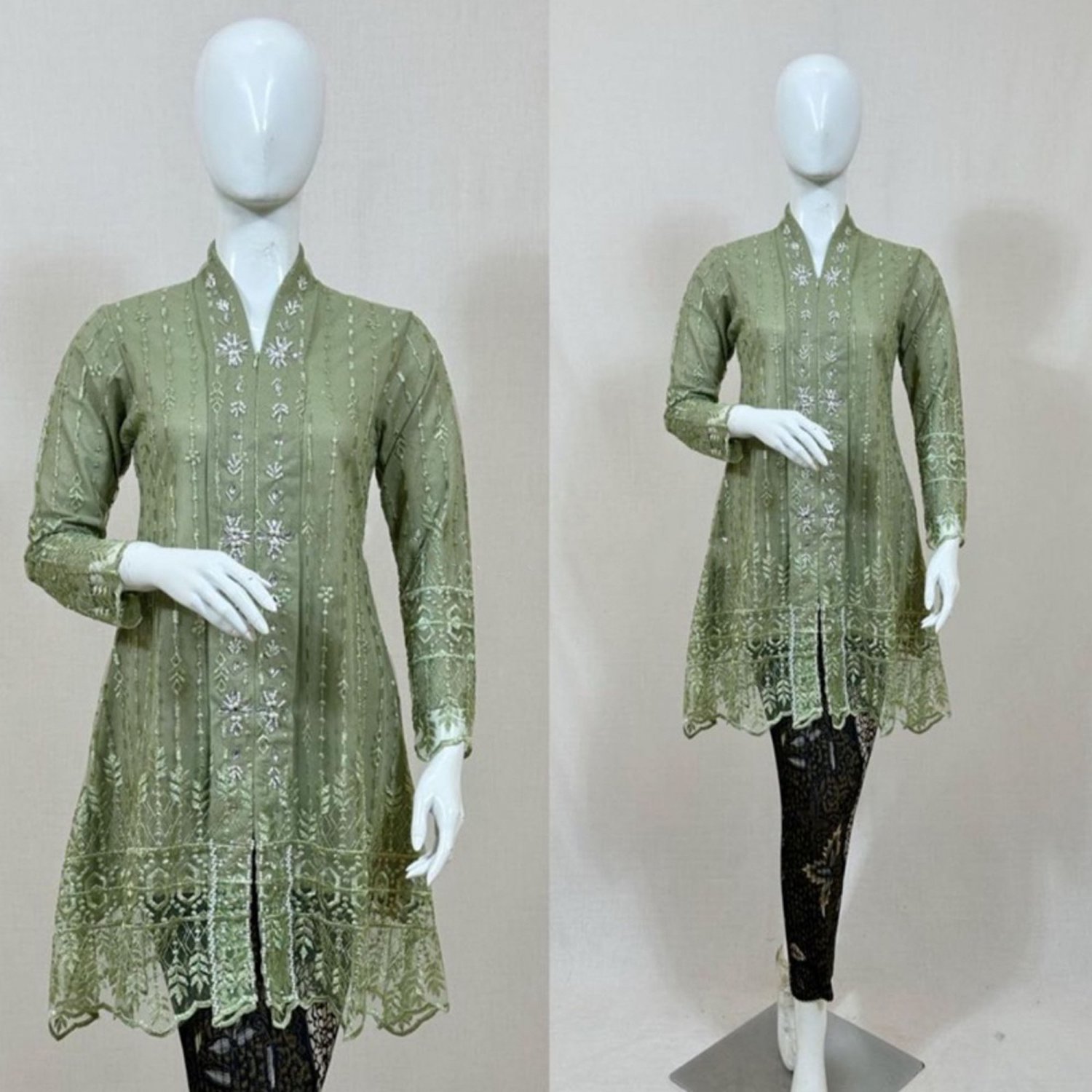 Look Stunning at Graduation: Brocade Tunic Kebaya with a Modern Feel, Kebaya Dress, Kebaya Sage