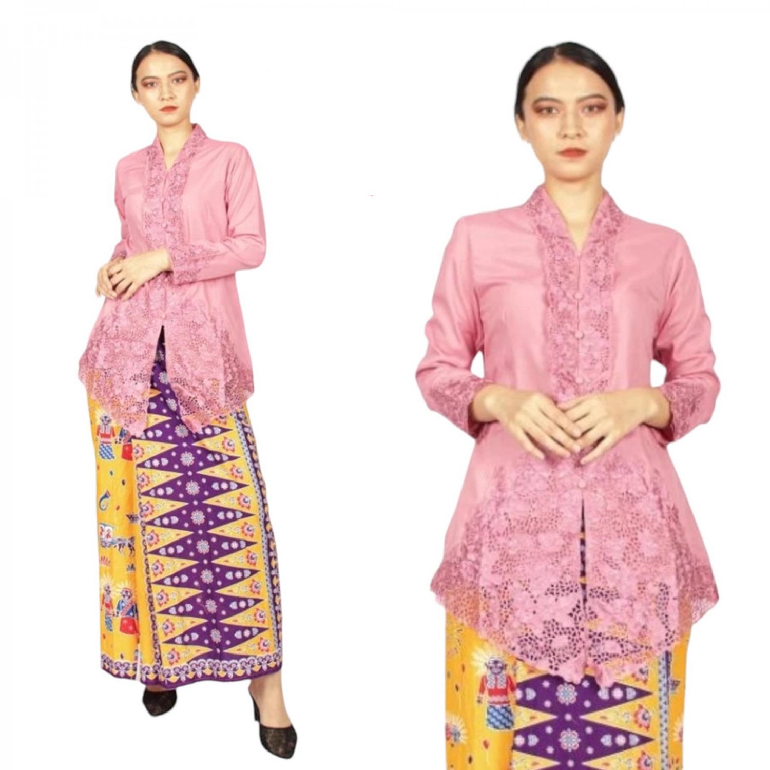 Modern Embroidered Encim Kebaya: An Alluring Ethnic Suit for a Stunning Look, Kebaya Dress Rose Gold
