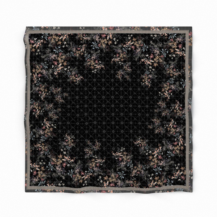 Texla Scarf - Rectangle Veil Clover 2 Motif Muslim Outfit