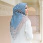 Rectangular Voal Ultrafine Lasercut Olive Twilight Hijab Elegance in the Nashwa Series, Hijab Muslim