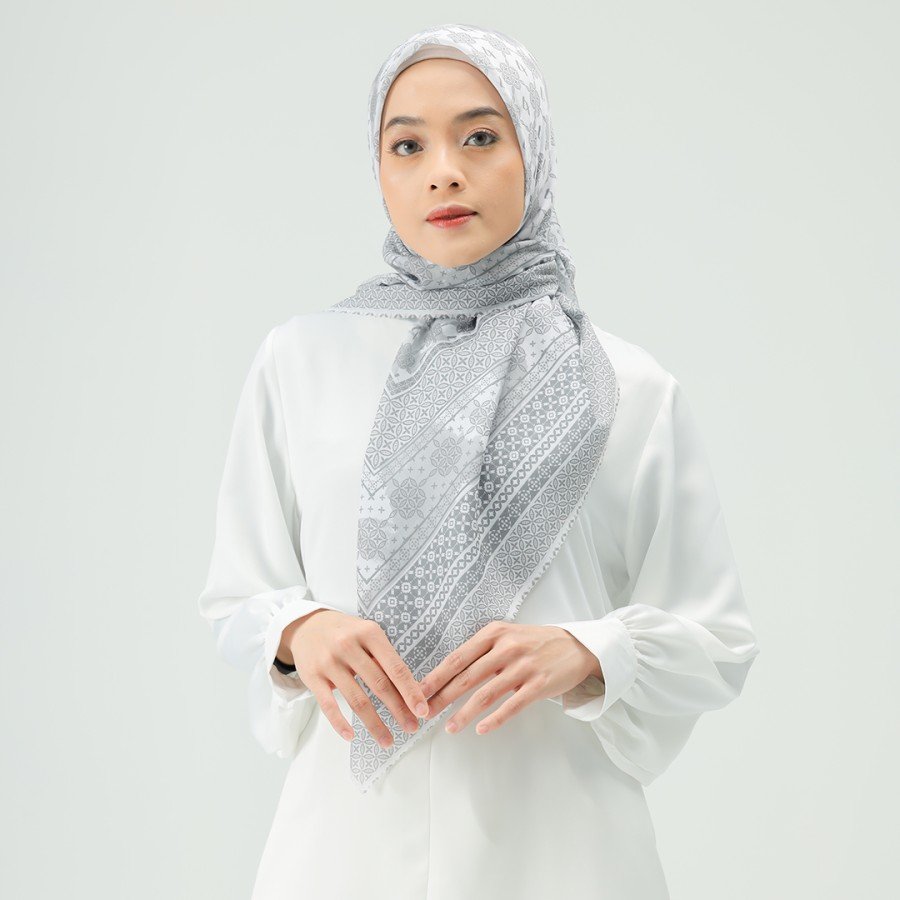 Texla Rectangular Veil Premium Motif Merg.MIstleToe Muslim Outfit