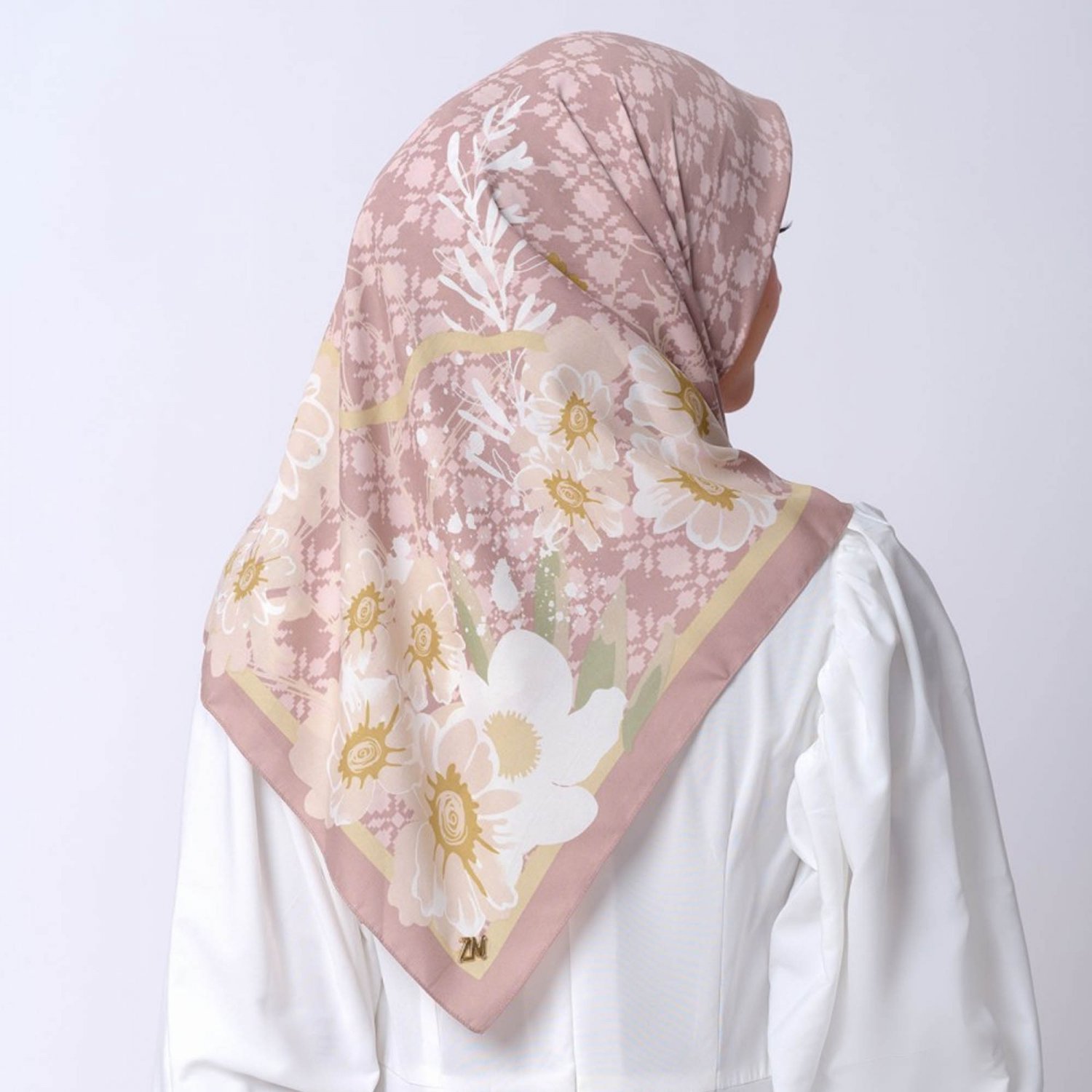 Nagasari Rectangular Veil: Charming Details in Traditional Motifs, Hijab for Muslim, Women Hijab 3