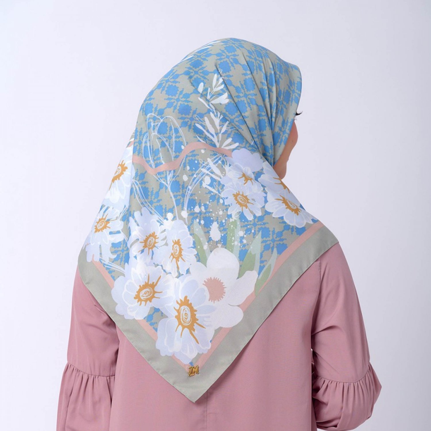 Nagasari Rectangular Veil: Charming Details in Traditional Motifs, Hijab for Muslim, Women Hijab 4