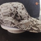 Natural Genuine Python Snake Skin Hat Elegant and Unique