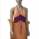 Melon Purple 1920s Great Gatsby Flapper Dress Roaring 20s & Accs S