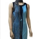 TURQ Black FLAPPER DRESS & Accs Roaring 20s Costume Gatsby Modern Millie S