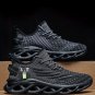 Trendy Knitted Breathable Shock Absorbing Comfortable Sneakers for Jogging, Walking, US Size: 11