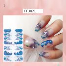 Nail Stickers Butterfly Flower Nail Art Waterproof Transfer Decal model FF3021