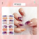 Nail Stickers Butterfly Flower Nail Art Waterproof Transfer Decal model FF3022