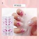 Nail Stickers Butterfly Flower Nail Art Waterproof Transfer Decal model FF3023