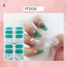 Nail Stickers Butterfly Flower Nail Art Waterproof Transfer Decal model FF3028