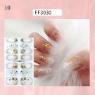 Nail Stickers Butterfly Flower Nail Art Waterproof Transfer Decal model FF3030