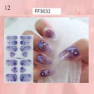Nail Stickers Butterfly Flower Nail Art Waterproof Transfer Decal model FF3032