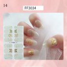 Nail Stickers Butterfly Flower Nail Art Waterproof Transfer Decal model FF3034