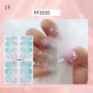 Nail Stickers Butterfly Flower Nail Art Waterproof Transfer Decal model FF3035